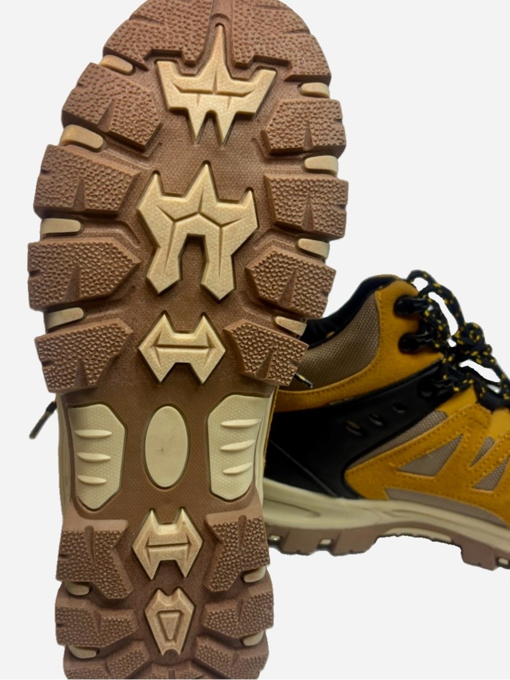 Ecko Unltd Men’s Hiking Boots Size 10 Tan Suede Trail Trekking Shoes NWT - Picture 4 of 7